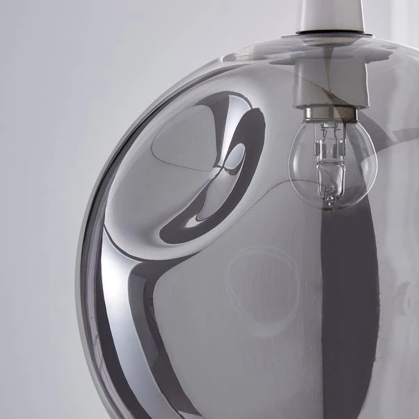 Dunelm Alexis Glass Easy-Fit Pendant 25cm 5 Dunelm Alexis Glass Easy-Fit Pendant 25cm - Image 3