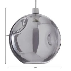 Dunelm Alexis Glass Easy-Fit Pendant 25cm 12 Dunelm Alexis Glass Easy-Fit Pendant 25cm -Dunelm Shop 1000183014 alt07