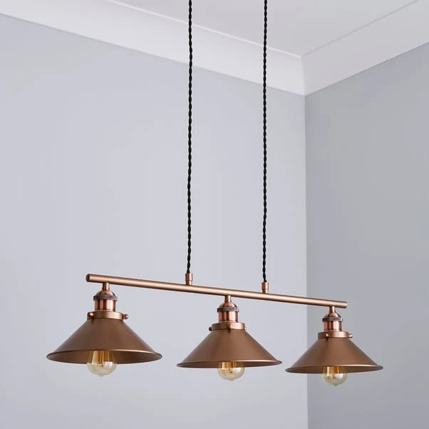 Dunelm Logan 3 Light Diner Ceiling Fitting 4 Dunelm Logan 3 Light Diner Ceiling Fitting - Image 2