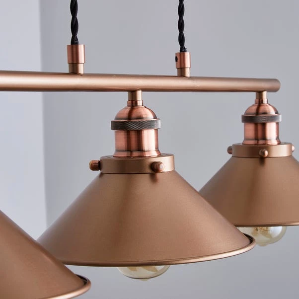 Dunelm Logan 3 Light Diner Ceiling Fitting 5 Dunelm Logan 3 Light Diner Ceiling Fitting - Image 3