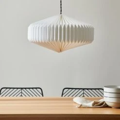 The Edited Life Origami Hexagon Paper Easy Fit Pendant -Dunelm Shop 1000183094 alt01