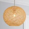 Dunelm Abaca Ball 27cm Natural Easy Fit Pendant 2 Dunelm Abaca Ball 27cm Natural Easy Fit Pendant -Dunelm Shop 20598198