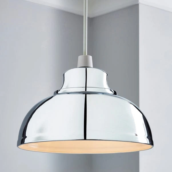 Dunelm Galley Chrome Easy Fit Pendant 3 Dunelm Galley Chrome Easy Fit Pendant
