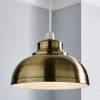 Galley Antique Brass Easy Fit Pendant 1 Galley Antique Brass Easy Fit Pendant -Dunelm Shop 30131047