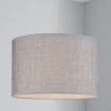 Dunelm Carrie Textured Lamp Shade 30cm Grey -Dunelm Shop 30169053