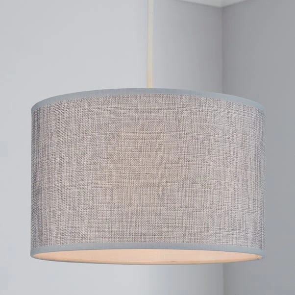 Dunelm Carrie Textured Lamp Shade 30cm Grey 3 Dunelm Carrie Textured Lamp Shade 30cm Grey