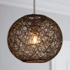 Dunelm Abaca Ball 24cm Grey Easy Fit Pendant 1 Dunelm Abaca Ball 24cm Grey Easy Fit Pendant -Dunelm Shop 30199790