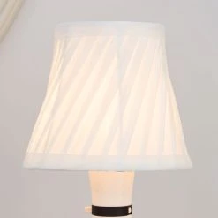 Dunelm Twisted Pleat Lamp Shade 14cm Ivory