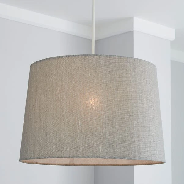 Dunelm Sara Tapered Lamp Shade 40cm Grey 3 Dunelm Sara Tapered Lamp Shade 40cm Grey