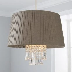Dunelm Allure Grey Easy Fit Pendant