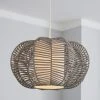 Dunelm Weave Wicker Natural Easy Fit Pendant -Dunelm Shop 30244241