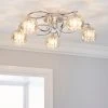 Dunelm Seychelles 5 Light Chrome Ceiling Fitting -Dunelm Shop 30275916