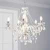 Dunelm Marie Therese 5 Light Integrated LED Chrome Chandelier 2 Dunelm Marie Therese 5 Light Integrated LED Chrome Chandelier -Dunelm Shop 30464461