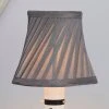 Dunelm Twisted Pleat Candle Lamp Shade 12cm Grey -Dunelm Shop 30464634