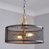 Dunelm Kalix 2 Light Mesh Black Gold Ceiling Fitting 1 Dunelm Kalix 2 Light Mesh Black Gold Ceiling Fitting -Dunelm Shop 30464740