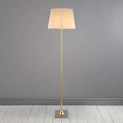 Dunelm Washington Brushed Gold Floor Lamp