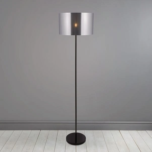 Dunelm Volos Shiny Black Floor Lamp 3 Dunelm Volos Shiny Black Floor Lamp