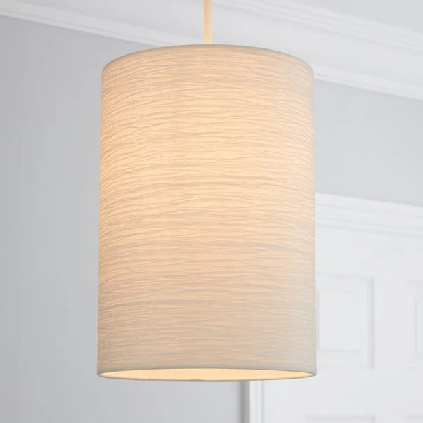 Dunelm Taora Paper Lamp Shade 20cm White 3 Dunelm Taora Paper Lamp Shade 20cm White