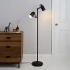 Dunelm Healy 2 Light Black Floor Lamp 2 Dunelm Healy 2 Light Black Floor Lamp -Dunelm Shop 30579881