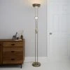 Dunelm Father And Child 2 Arm Satin Chrome Floor Lamp -Dunelm Shop 30580472