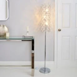 Dunelm Arden Jewel Chrome Floor Lamp