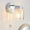 Dunelm Hylton Glass Bathroom Wall Light 2 Dunelm Hylton Glass Bathroom Wall Light -Dunelm Shop 30647896