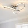 Dunelm Oria 3 Light Integrated LED Jewel Chrome Ceiling Fitting 1 Dunelm Oria 3 Light Integrated LED Jewel Chrome Ceiling Fitting -Dunelm Shop 30669624