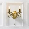 Vogue Lighting Vogue Bernice 2 Light Wall Light Antique Brass 1 Vogue Lighting Vogue Bernice 2 Light Wall Light Antique Brass -Dunelm Shop 30671117