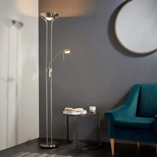 Vogue Lighting Vogue Rome Father And Child Floor Lamp Satin Nickel 3 Vogue Lighting Vogue Rome Father And Child Floor Lamp Satin Nickel