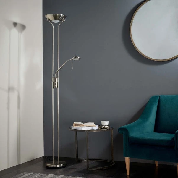 Vogue Lighting Vogue Rome Father And Child Floor Lamp Satin Nickel 4 Vogue Lighting Vogue Rome Father And Child Floor Lamp Satin Nickel - Image 2