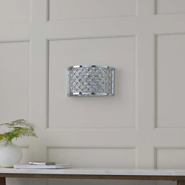 Vogue Lighting Vogue Hudson 2 Light Crystal Wall Light 4 Vogue Lighting Vogue Hudson 2 Light Crystal Wall Light - Image 2