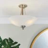 Vogue Lighting Vogue Welles 3 Light Semi Flush Ceiling Fitting 2 Vogue Lighting Vogue Welles 3 Light Semi Flush Ceiling Fitting -Dunelm Shop 30671153