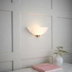 Vogue Lighting Vogue Welles 1 Light Frosted Glass Wall Light 10 Vogue Lighting Vogue Welles 1 Light Frosted Glass Wall Light -Dunelm Shop 30671154 alt02