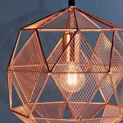 Vogue Lighting Vogue Armour Copper Pendant Ceiling Fitting 12 Vogue Lighting Vogue Armour Copper Pendant Ceiling Fitting -Dunelm Shop 30671163 alt04