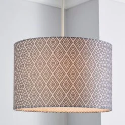 Dunelm Oslo Drum Lamp Shade 30cm Grey