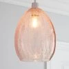 Dunelm Akola Pink Glass Easy Fit Pendant 2 Dunelm Akola Pink Glass Easy Fit Pendant -Dunelm Shop 30671296