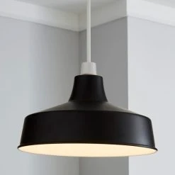 Dunelm Stern Black Easy Fit Pendant