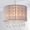 Dunelm Riah Jewel Shade Grey Easy Fit Pendant -Dunelm Shop 30671314