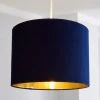 Dunelm Santos Drum Lamp Shade 36cm Navy -Dunelm Shop 30671352