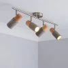 Dunelm Inka 4 Light Concrete Wood Spotlight Bar 2 Dunelm Inka 4 Light Concrete Wood Spotlight Bar -Dunelm Shop 30671373