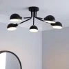 Elements Borr 5 Light Black Ceiling Fitting 1 Elements Borr 5 Light Black Ceiling Fitting -Dunelm Shop 30671382