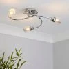 Dunelm Grace 3 Light Chrome Semi-Flush Ceiling Fitting -Dunelm Shop 30671384