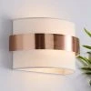Dunelm Joey Ivory Shaded Copper Wall Light 1 Dunelm Joey Ivory Shaded Copper Wall Light -Dunelm Shop 30671387