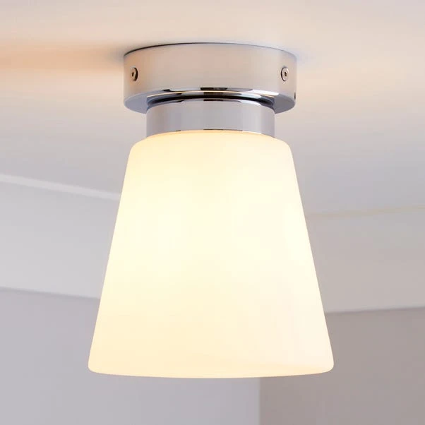 Dunelm Delavin 1 Light Pendant Frosted Glass Flush Ceiling Fitting 3 Dunelm Delavin 1 Light Pendant Frosted Glass Flush Ceiling Fitting