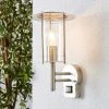 Dunelm Derek PIR Sensor Glass Steel Outdoor Wall Light -Dunelm Shop 30671415