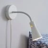Dunelm Nola Adjustable Easy Fit Plug In Wall Light Ivory -Dunelm Shop 30671422