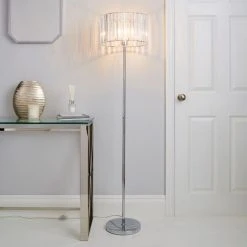 Dunelm Prism Chrome Floor Lamp