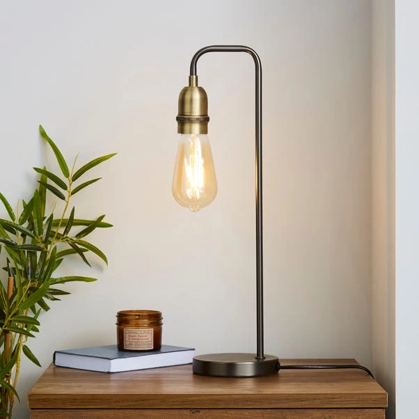 Dunelm Marsden Nickel Industrial Table Lamp And Bulb 3 Dunelm Marsden Nickel Industrial Table Lamp And Bulb
