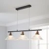 Dunelm Logan 3 Light Bar Glass Diner Industrial Ceiling Fitting 2 Dunelm Logan 3 Light Bar Glass Diner Industrial Ceiling Fitting -Dunelm Shop 30674220