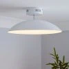 Dunelm Usk White Semi-Flush Ceiling Fitting -Dunelm Shop 30674230